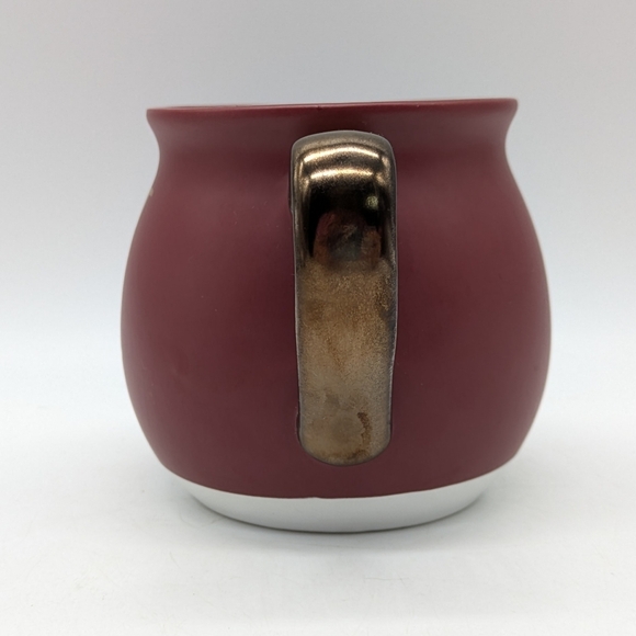 Threshold Maroon Gold Letter K Monogram Coffee Mug - Picture 2 of 8